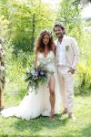 Kraggenburg 22 juni 2019
Katja Schuurman en haar kersverse man Freek v Noortwijk zijn getrouwd en posseren uitgebreid voor de pers op landgoed Netl , de wildste tuin.