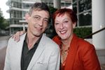 Amsterdam 12 juni 2019
Haringparty bij het Hilton hotel. Loes Luca met â€œzoonâ€