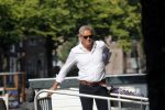 Amsterdam 18 juni 2019
Mike Kesseler de  nieuwe vriend van SBS6 presentatrice Sandra Schuurhof bij zijn woonark.