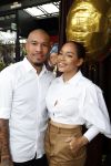 Amsterdam 6 juni 2019
Talkies terras awards bij de Harbour club . Nigel de Jong met zijn vrouw Winonah