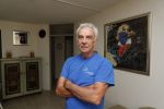 Sluis 6 juni 2019
Robert Weijers de ex partner van Rob Verlinden in zijn huisje in Sluis en met zijn hond en camper.