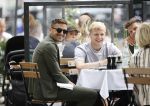 Amsterdam 19 juni 2020
Donny v d Beek Dusan tadic en Klaasjan Huntelaar aan het lunchen bij ferilliâ€™s op de beethovenstraat.