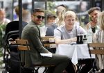 Amsterdam 19 juni 2020
Donny v d Beek Dusan tadic en Klaasjan Huntelaar aan het lunchen bij ferilliâ€™s op de beethovenstraat.