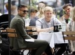 Amsterdam 19 juni 2020
Donny v d Beek Dusan tadic en Klaasjan Huntelaar aan het lunchen bij ferilliâ€™s op de beethovenstraat.