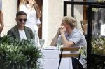 Amsterdam 19 juni 2020
Donny v d Beek Dusan tadic en Klaasjan Huntelaar aan het lunchen bij ferilliâ€™s op de beethovenstraat.