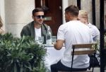 Amsterdam 19 juni 2020
Donny v d Beek Dusan tadic en Klaasjan Huntelaar aan het lunchen bij ferilliâ€™s op de beethovenstraat.