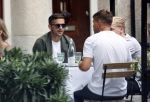 Amsterdam 19 juni 2020
Donny v d Beek Dusan tadic en Klaasjan Huntelaar aan het lunchen bij ferilliâ€™s op de beethovenstraat.
