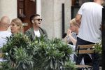 Amsterdam 19 juni 2020
Donny v d Beek Dusan tadic en Klaasjan Huntelaar aan het lunchen bij ferilliâ€™s op de beethovenstraat.