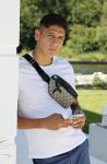 Vinkeveen 25 juni 2020
Lisandro Martinez met zijn vriendin en collega Edson Alvarez varen op de vinkeveense plassen.