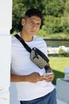Vinkeveen 25 juni 2020
Lisandro Martinez met zijn vriendin en collega Edson Alvarez varen op de vinkeveense plassen.