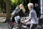 Amsterdam 3 juli 2020
Estelle Cruijff op haar vespa scooter