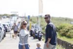 Noordwijk 24 juni 2020
Eva Jinek met partner Dexter v d Voorn en hun zoontje Pax  bij het strand van Noordwijk