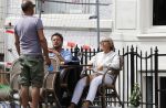 Amsterdam 28 juni 2020
Jan Hein Kuijpers met zijn vrouw Renate op terras