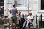 Amsterdam 28 juni 2020
Jan Hein Kuijpers met zijn vrouw Renate op terras