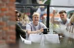 Amsterdam 19 juni 2020
Donny v d Beek Dusan tadic en Klaasjan Huntelaar aan het lunchen bij ferilliâ€™s op de beethovenstraat.