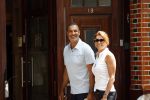 Amsterdam 19 juni 2020
Ruud Gullit met zijn vriendin Karin de Rooy in Amsterdam zuid