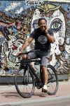 Amsterdam 21 juli 2021
Dennis Rugebregt op de fiets in amsterdam zuid