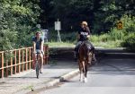 Amsterdamse Bos 26 juni 2021
Fajah Lourens en haar nieuwe vriend Bart Hondebrink in het Amsterdamse bos. Fajah te paard en Bart op een mountainbike