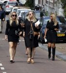 Amsterdam 22 juli 2021
Herdenkingsdienst van Peter R de Vries in Carre . Fatima Moreiro de Melo en haar visasiste Selke