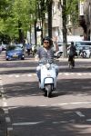 Amsterdam 15 juni 2021
Frits Huffnagel op zijn scooter in Amsterdam zuid