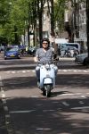 Amsterdam 15 juni 2021
Frits Huffnagel op zijn scooter in Amsterdam zuid