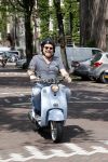 Amsterdam 15 juni 2021
Frits Huffnagel op zijn scooter in Amsterdam zuid
