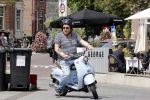 Amsterdam 15 juni 2021
Frits Huffnagel op zijn scooter in Amsterdam zuid