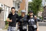 Amsterdam 19 juli 2021
Glennis Grace en haar  vriend LÃ©vy Simon en zoon  op straat