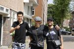 Amsterdam 19 juli 2021
Glennis Grace en haar  vriend LÃ©vy Simon en zoon  op straat