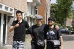 Amsterdam 19 juli 2021
Glennis Grace en haar  vriend LÃ©vy Simon en zoon  op straat