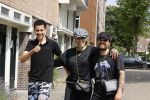 Amsterdam 19 juli 2021
Glennis Grace en haar  vriend LÃ©vy Simon en zoon  op straat