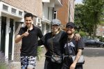 Amsterdam 19 juli 2021
Glennis Grace en haar  vriend LÃ©vy Simon en zoon  op straat