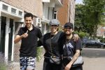 Amsterdam 19 juli 2021
Glennis Grace en haar  vriend LÃ©vy Simon en zoon  op straat