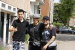 Amsterdam 19 juli 2021
Glennis Grace en haar  vriend LÃ©vy Simon en zoon  op straat