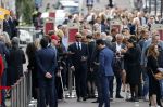 Amsterdam 22 juli 2021
Herdenkingsdienst van Peter R de Vries in Carre . Humberto Tan met zijn vrouw