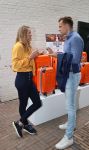 Breda, 25 Juni 2021
Bijeenkomst bij Official Supplier Princess Traveller NOC/NSF 
 Inge de Bruijn in gesprek met Nick Dijkman