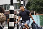Amsterdam 24 juli 2021
Jeffrey Wammes op zijn electrische v Moof fiets
