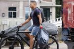 Amsterdam 24 juli 2021
Jeffrey Wammes op zijn electrische v Moof fiets