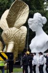 Amsterdam 21 juni 2021
Plaatsen van kunstwerk Joseph Klibansky voor Art Zuid op de apollolaan.
 Zijn vriendin Victoria Waldau alsmede zijn broer schoonzus en ouders zijn ook aanwezig