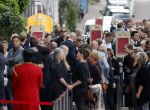 Amsterdam 22 juli 2021
Herdenkingsdienst van Peter R de Vries in Carre . Kees v d Spek met partner