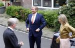 Hilversum 30 juni 2021
Koning Willem Alexander en Koningin Maxima arriveren bij theater Gooiland voor de uitreiking van de appeltjes van Oranje .