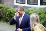 Hilversum 30 juni 2021
Koning Willem Alexander en Koningin Maxima arriveren bij theater Gooiland voor de uitreiking van de appeltjes van Oranje .