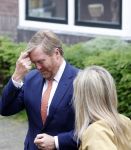 Hilversum 30 juni 2021
Koning Willem Alexander en Koningin Maxima arriveren bij theater Gooiland voor de uitreiking van de appeltjes van Oranje .