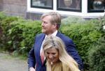 Hilversum 30 juni 2021
Koning Willem Alexander en Koningin Maxima arriveren bij theater Gooiland voor de uitreiking van de appeltjes van Oranje .