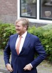 Hilversum 30 juni 2021
Koning Willem Alexander en Koningin Maxima arriveren bij theater Gooiland voor de uitreiking van de appeltjes van Oranje .