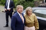 Hilversum 30 juni 2021
Koning Willem Alexander en Koningin Maxima arriveren bij theater Gooiland voor de uitreiking van de appeltjes van Oranje .