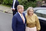 Hilversum 30 juni 2021
Koning Willem Alexander en Koningin Maxima arriveren bij theater Gooiland voor de uitreiking van de appeltjes van Oranje .