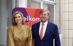 Hilversum 30 juni 2021
Koning Willem Alexander en Koningin Maxima arriveren bij theater Gooiland voor de uitreiking van de appeltjes van Oranje .