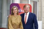 Hilversum 30 juni 2021
Koning Willem Alexander en Koningin Maxima arriveren bij theater Gooiland voor de uitreiking van de appeltjes van Oranje .