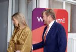 Hilversum 30 juni 2021
Koning Willem Alexander en Koningin Maxima arriveren bij theater Gooiland voor de uitreiking van de appeltjes van Oranje .